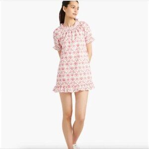 Hill House Pink Floral Mini Dress